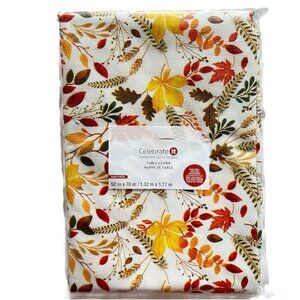 Celebrate It Tablecloth 52 x 70 in Thanksgiving Polyester read